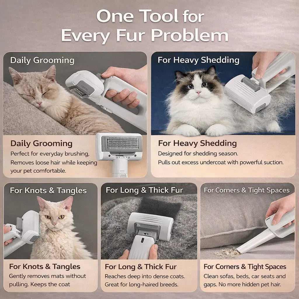Portable Pet vacuum cleaner all-in-one machine hair care device suction hair comb massage comb source manufacturer hair removal float hair cleaning