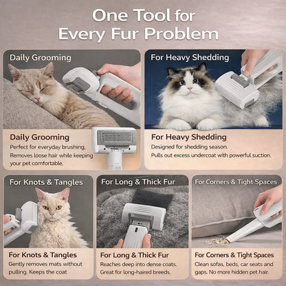 Portable Pet vacuum cleaner all-in-one machine hair care device suction hair comb massage comb source manufacturer hair removal float hair cleaning